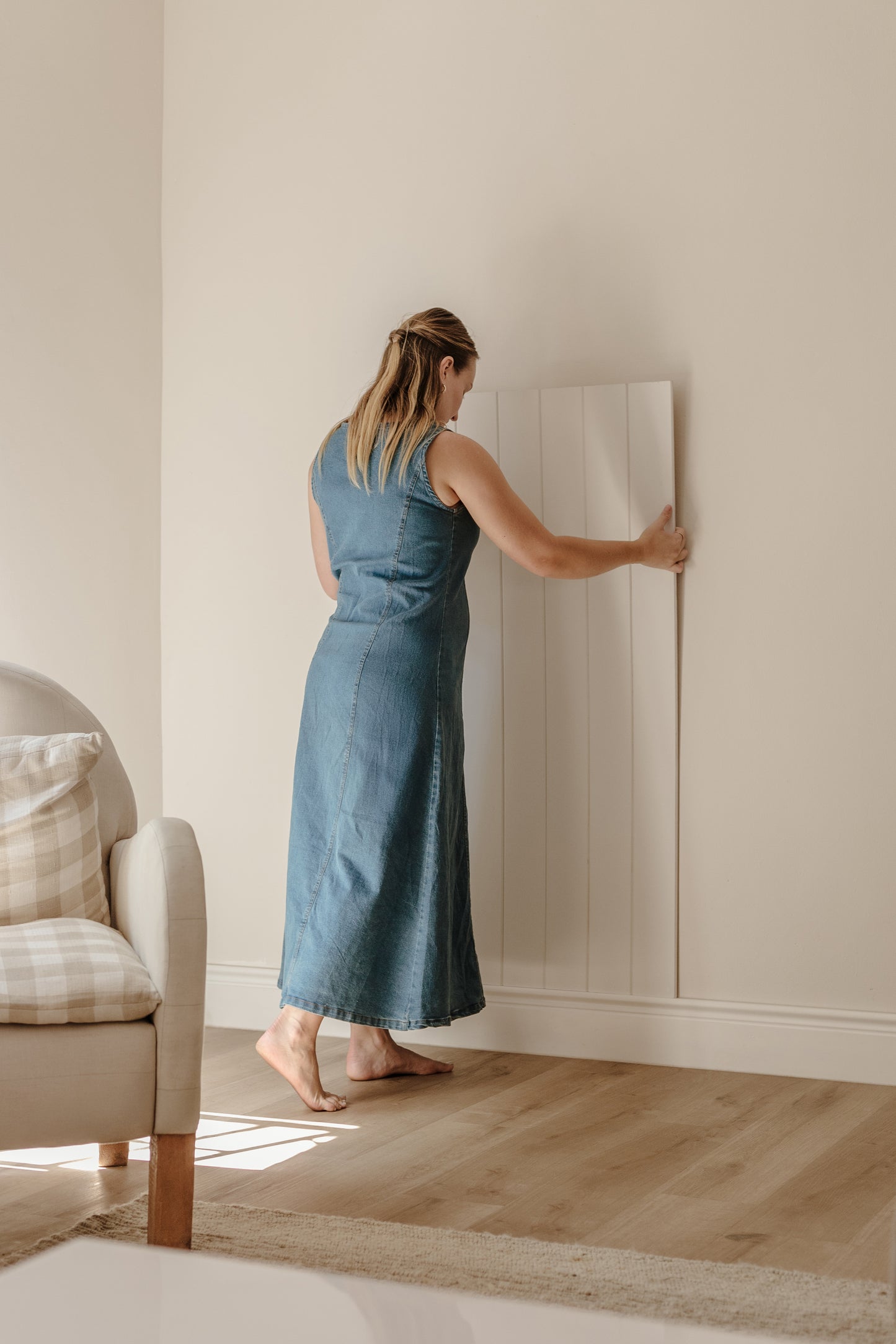 20cm Shiplap Panelling - Half Board with 1.2m Top Trim (1300L x 600W)