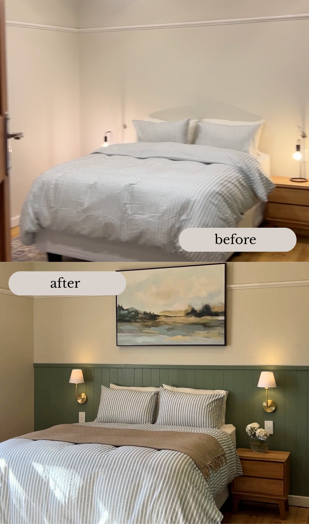 10cm Shiplap Panelling - Half Board with 1.2m Top Trim (1300L x 600W)