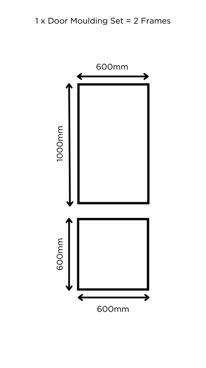 Peel & Stick Door Moulding (delivered January 2025)